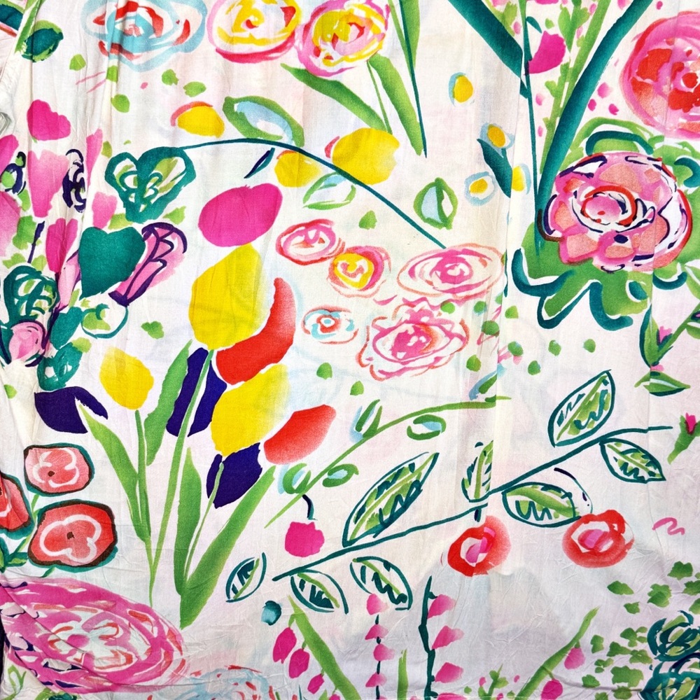 Vintage JAMS WORLD Men’s ENCHANTED Print Hawaiian Shirt Sz XL Floral 80s Rayon - Picture 7 of 10